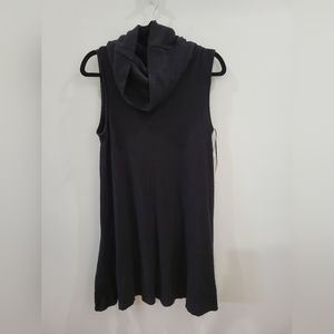 Black turtle neck dress